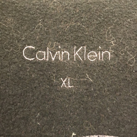 Calvin Klein Men's Solid Single Breasted Wool Blended Overcoat - Picture 5 of 12